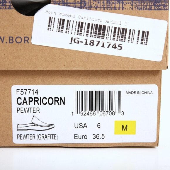 NWB Born Capricorn Croc Embossed Leather Mules - Picture 11 of 13